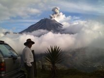 En los Andes de Ecuador todavia hay volcanes activos.