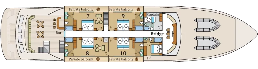 deckplan infinity upper deck