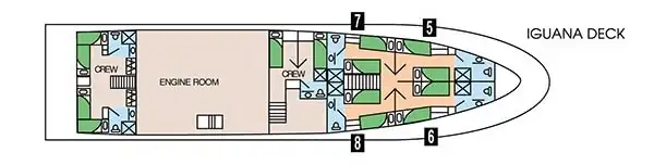 deckplan Galapagos Sky iguana deck