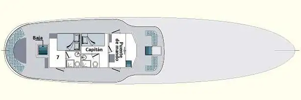 deckplan Samba upper deck