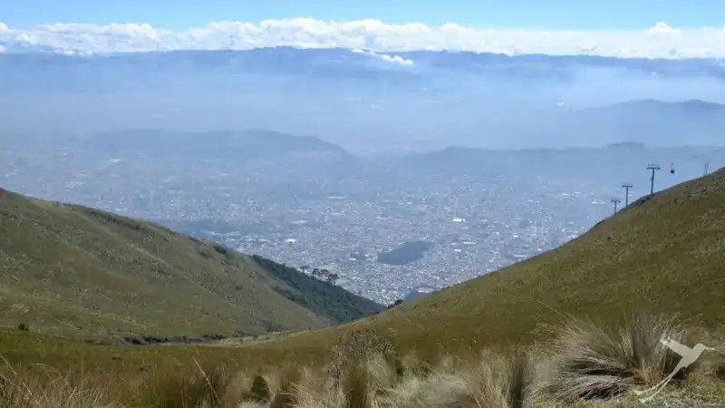 The teleferico of Quito takes you up the Andes and you have amazing views over the city