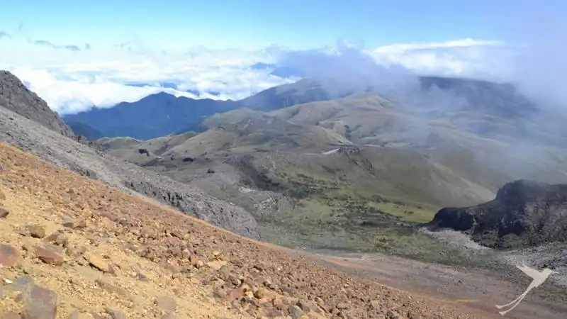 The ascent to the Ilinizas are rewarded with amazing views
