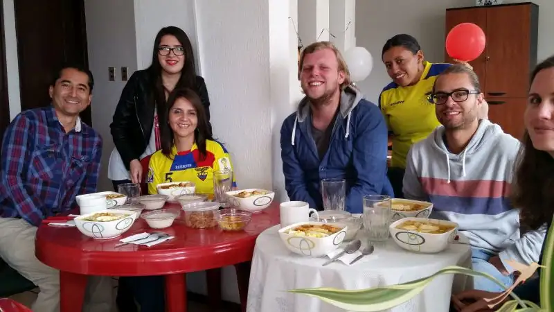 We enjoyed the fanesca in the Soleq.travel office