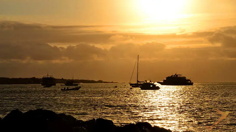watch beautiful sunsets on the Islands of Galapagos