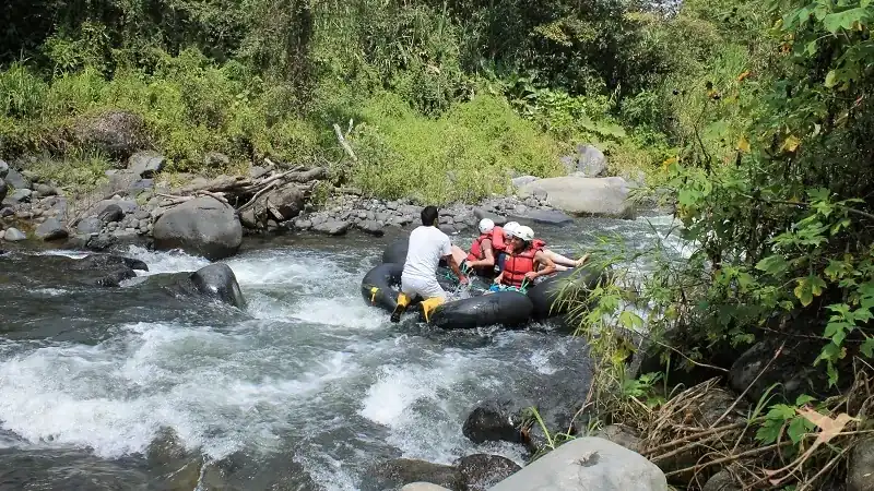 tubing is a fun activity on the rivers of Mindo