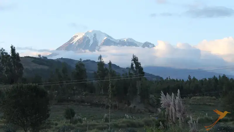landscape around the Chimborazo volcano