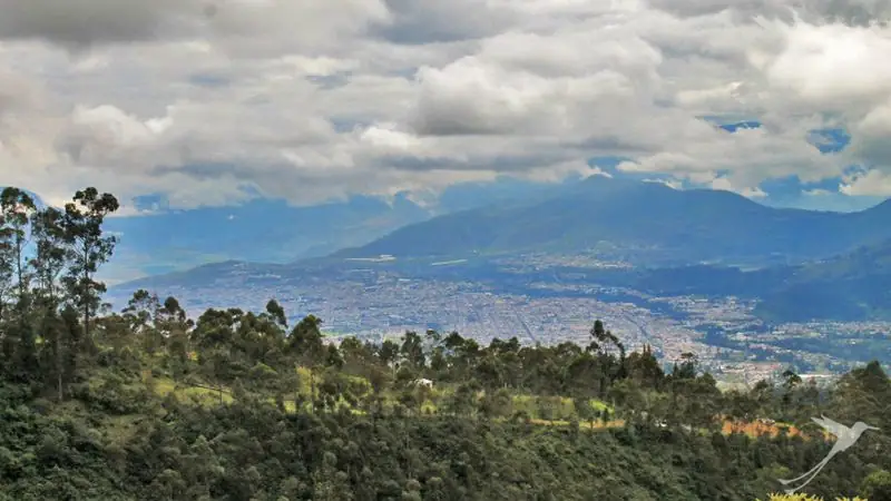 From the Imbabura you have grat views over Ibarra.