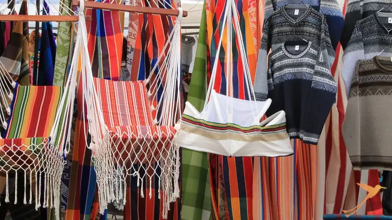 hammocks at the market of Otavalo