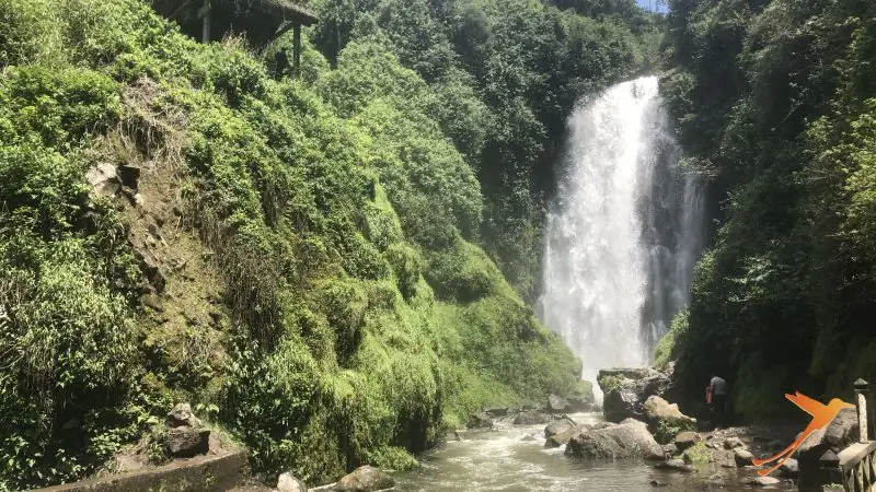 waterfall Peguche near Otavalo