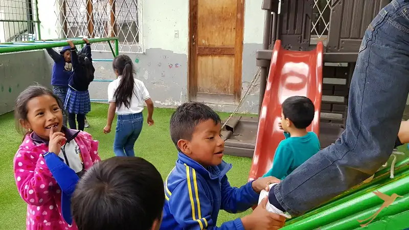 playground at the refugio de los sueños