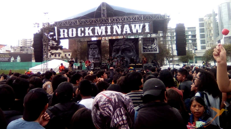 The rockminhaui is an event in honour of the city of Quito before the spanish colonists came