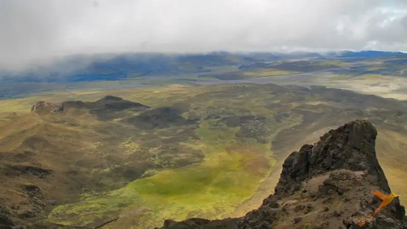 The Rumiñahui is a volcano near Latacunga