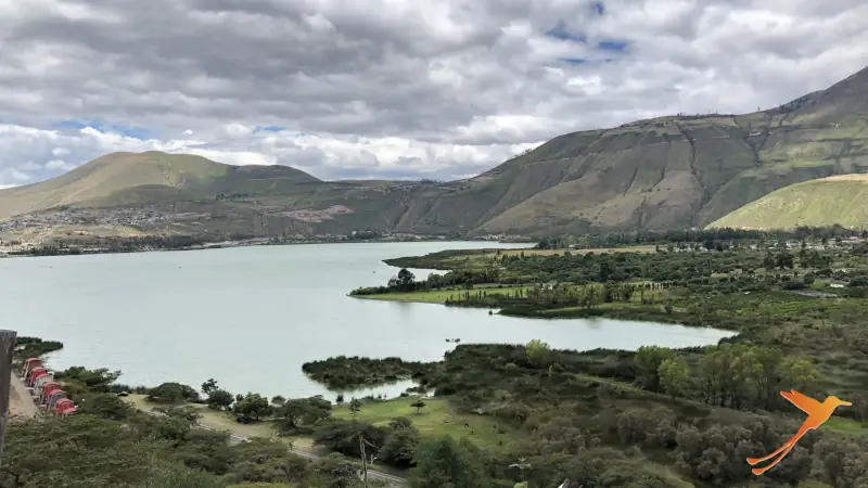 lagoon Yahuarcocha near Ibarra