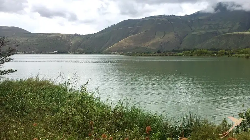 yahuarcocha lake ibarra, ecuador