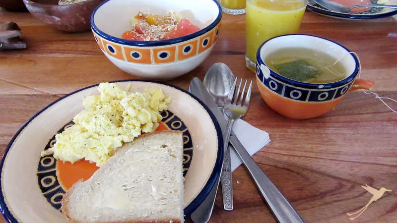 A good breakfast prepares you for your hike.