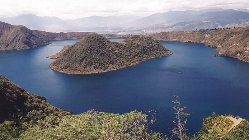 Cuicocha lagoon near Otavalo