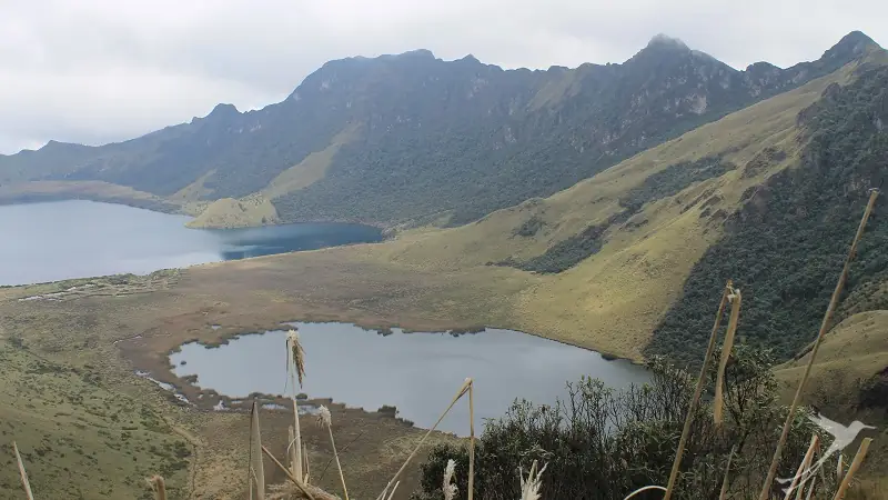 two of the three Mojanda Lagoons