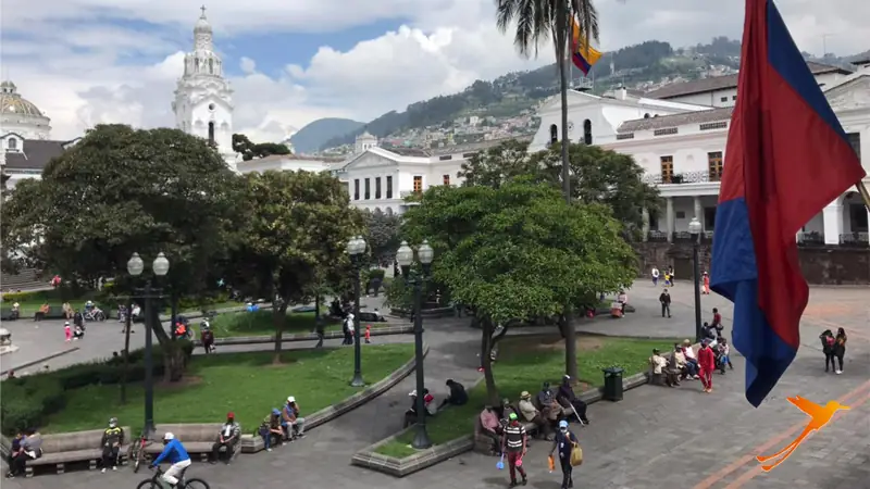 Plaza Grand in the historic center of Quito