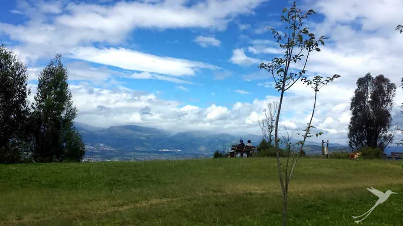 The parque metropolitano is a huge piece of landscape within the city of Quito.