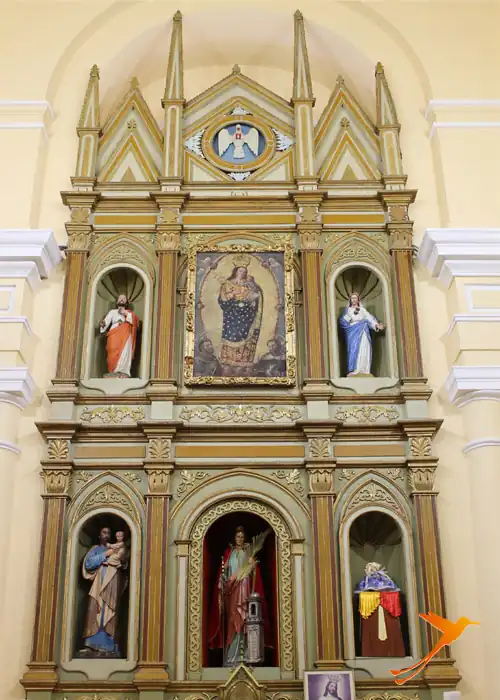 Altar of the church Santa Barbara