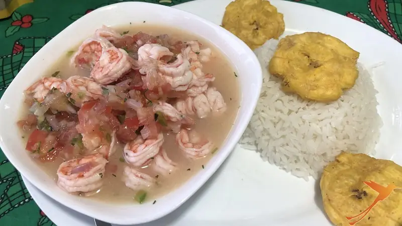 shrimp Ceviche at the coast of Ecuador