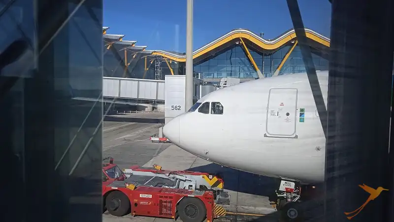 plane at the airport of Quito