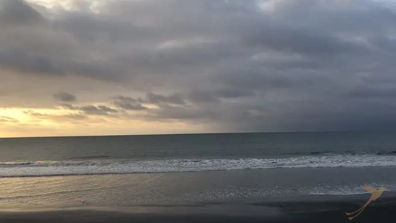sunset at playa negra