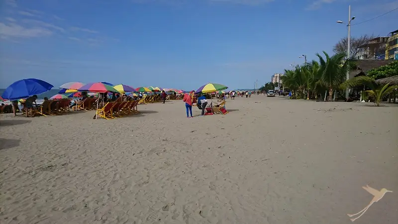beach of the coastal town Atacames