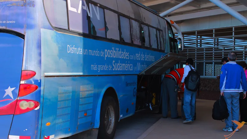bus on Baltra island