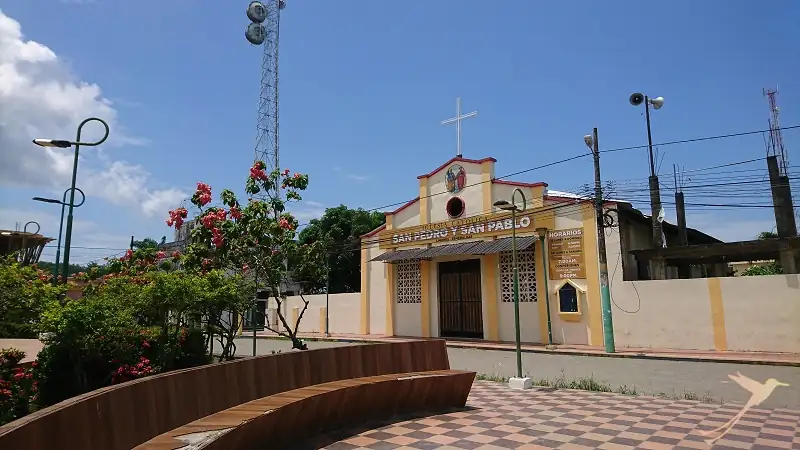 Church in the town of Limones