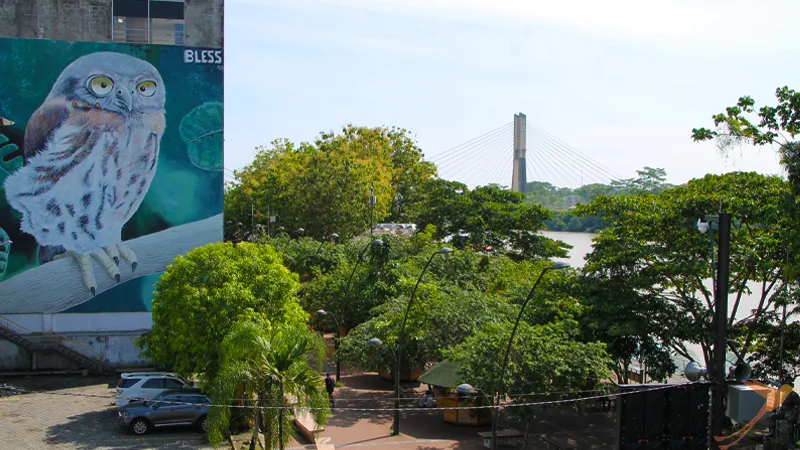 observation tower in the town of Coca