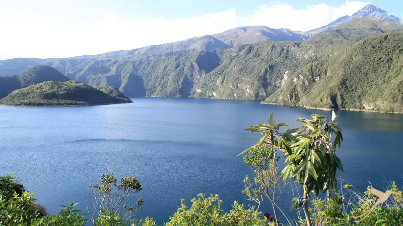 Cuicocha lagoon in the north of Ecuador