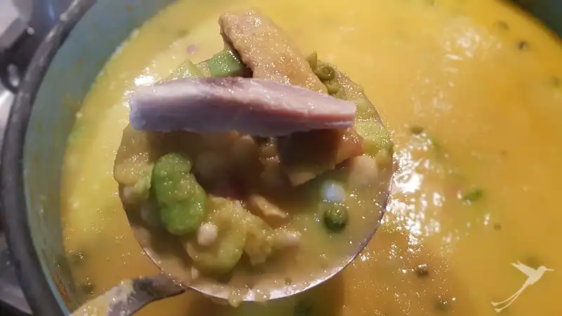 fanesca with legumes and fish