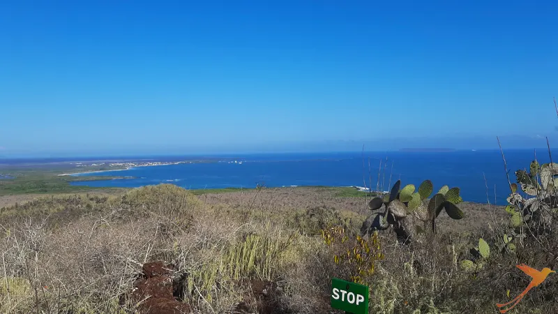 view from the wall of tears on Isabela Island