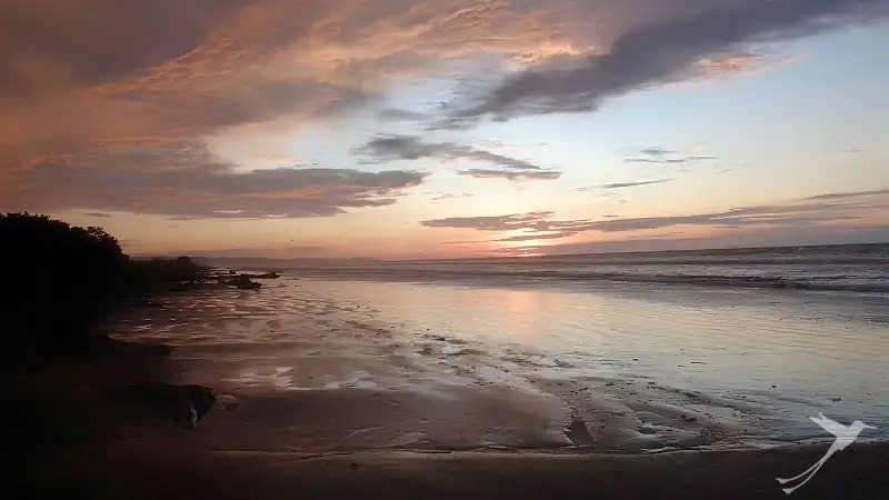sunset at the beach in Esmeraldas