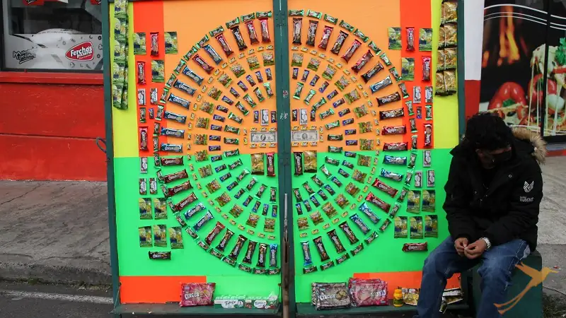 shooting booth as one of the attractions on new years party