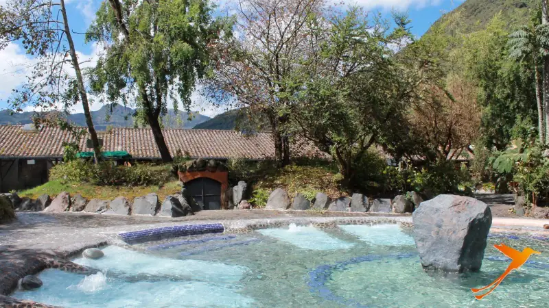 spa area of termas de Papallacta