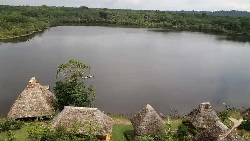 view over the Napo Cultural Center