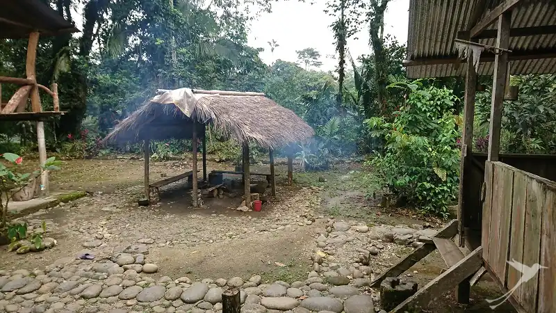 fire place at a comunity toursm accomodation