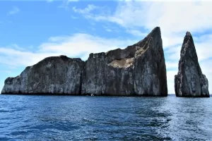 Kicker rock formation front view