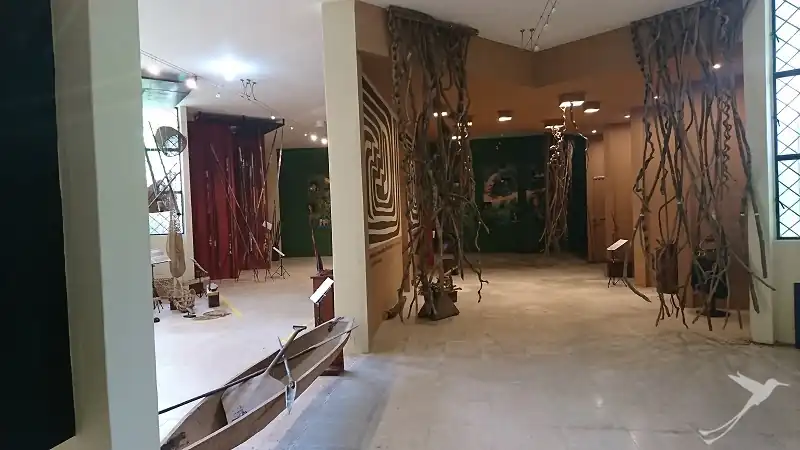museum about indigenous cultures in Pompeya at the Napo River
