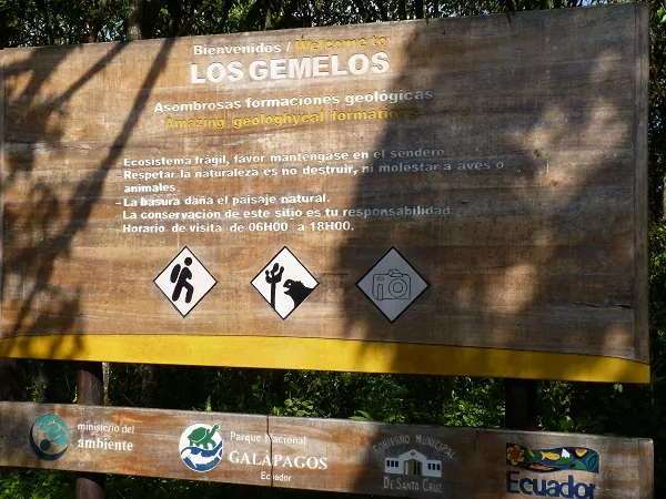 señal de los cráteres gemelos de Santa Cruz