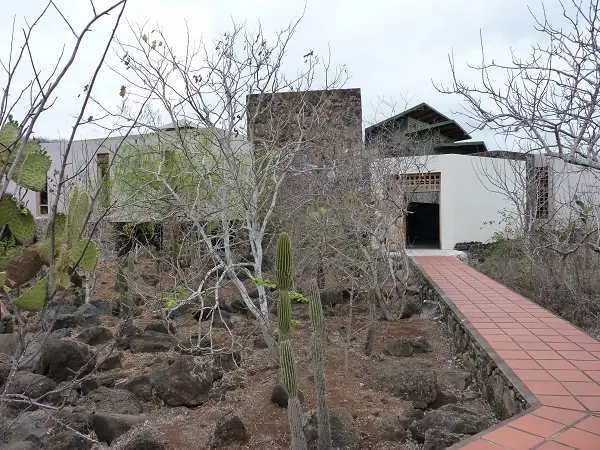 entrance area to the interpretations Center on San Cristobal