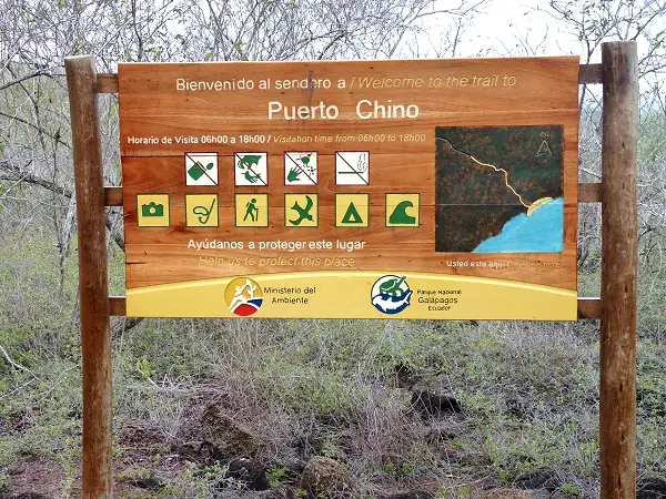 sign at Puerto Chino