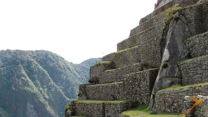terraza como arquitectura inca en Machu Picchu