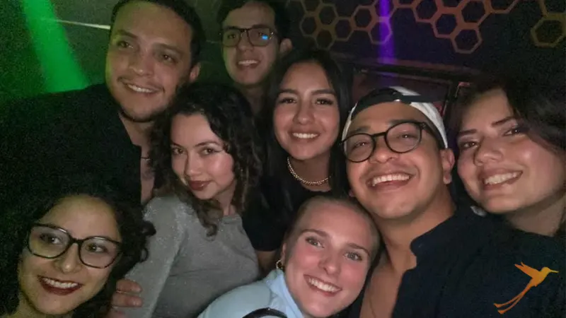 celebrating together in Quito