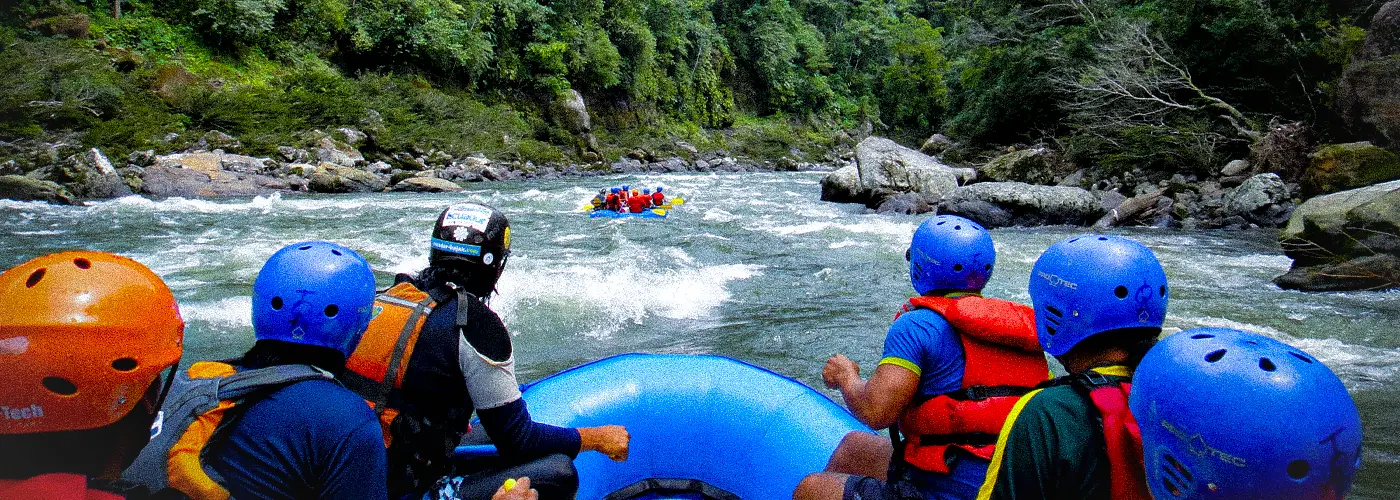 Rafting adventures in the Amazon in Ecuador – travelers experience white water as part of the award-winning Ecuador Adventure Travel Destination 2026.
