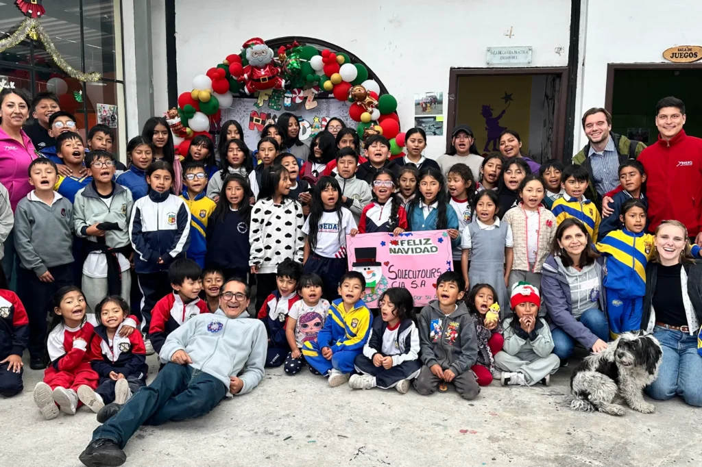 Soleq Travel supporting children at El Refugio de los Sueños foundation in Quito
