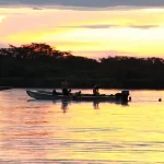 sunset in the cuyabeno reserve