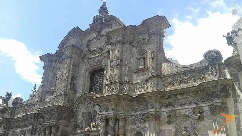 church La Compañia in the historic center of Quito